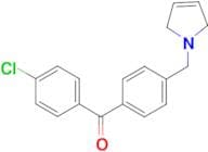 4-chloro-4'-(3-pyrrolinomethyl) benzophenone