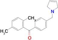 2,5-dimethyl-4'-(3-pyrrolinomethyl) benzophenone