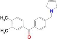 3,4-dimethyl-4'-(3-pyrrolinomethyl) benzophenone