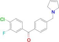4-chloro-3-fluoro-4'-(3-pyrrolinomethyl) benzophenone