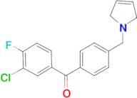 3-chloro-4-fluoro-4'-(3-pyrrolinomethyl) benzophenone