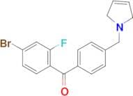 4-bromo-2-fluoro-4'-(3-pyrrolinomethyl) benzophenone