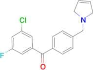 3-chloro-5-fluoro-4'-(3-pyrrolinomethyl) benzophenone