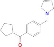 Cyclopentyl 4-(3-pyrrolinomethyl)phenyl ketone
