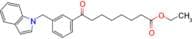 Ethyl 8-[3-(indolylmethyl)phenyl]-8-oxooctanoate