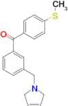 3-(3-pyrrolinomethyl)-4'-thiomethylbenzophenone