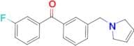 3-fluoro-3'-(3-pyrrolinomethyl) benzophenone