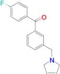 4'-fluoro-3-(3-pyrrolinomethyl) benzophenone