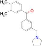 3,4-dimethyl-3'-(3-pyrrolinomethyl) benzophenone