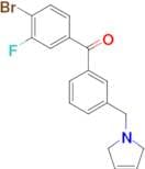 4-bromo-3-fluoro-3'-(3-pyrrolinomethyl) benzophenone