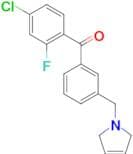 4-chloro-2-fluoro-3'-(3-pyrrolinomethyl) benzophenone