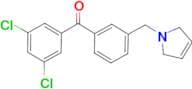 3,5-dichloro-3'-(3-pyrrolinomethyl) benzophenone