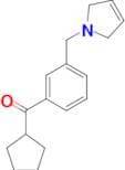 Cyclopentyl 3-(3-pyrrolinomethyl)phenyl ketone
