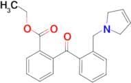 2-carboethoxy-2'-(3-pyrrolinomethyl) benzophenone