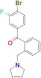 4-bromo-3-fluoro-2'-(3-pyrrolinomethyl) benzophenone