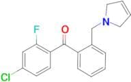 4-chloro-2-fluoro-2'-(3-pyrrolinomethyl) benzophenone