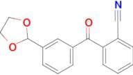 2-cyano-3'-(1,3-dioxolan-2-yl)benzophenone