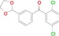2,5-dichloro-3'-(1,3-dioxolan-2-yl)benzophenone