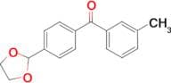 4'-(1,3-dioxolan-2-yl)-3-methylbenzophenone