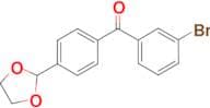 3-bromo-4'-(1,3-dioxolan-2-yl)benzophenone