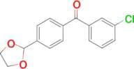 3-chloro-4'-(1,3-dioxolan-2-yl)benzophenone