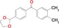 3,4-dimethyl-4'-(1,3-dioxolan-2-yl)benzophenone