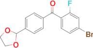 4-bromo-4'-(1,3-dioxolan-2-yl)-2-fluorobenzophenone