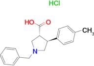 Trans-1-Benzyl-4-(p-tolyl)pyrrolidine-3-carboxylic acid Hydrochloride