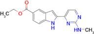 Ethyl 2-(2-(methylamino)pyrimidin-4-yl)-1H-indole-5-carboxylate