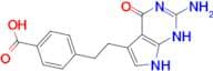4-(2-(2-Amino-4-oxo-4,7-dihydro-1H-pyrrolo[2,3-d]pyrimidin-5-yl)ethyl)benzoic acid