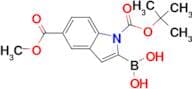 (1-(tert-Butoxycarbonyl)-5-(methoxycarbonyl)-1H-indol-2-yl)boronic acid
