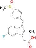 (Z)-2-(5-Fluoro-2-methyl-1-(4-(methylsulfinyl)benzylidene)-1H-inden-3-yl)acetic acid