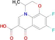 9,10-Difluoro-2,3-dihydro-3-methyl-7-oxo-7H-pyrido[1,2,3-de]-1,4-benzoxazine-6-carboxylic acid