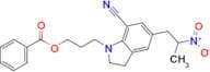 3-(7-Cyano-5-(2-nitropropyl)indolin-1-yl)propyl benzoate