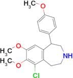 6-Chloro-7,8-dimethoxy-1-(4-methoxyphenyl)-2,3,4,5-tetrahydro-1H-benzo[d]azepine