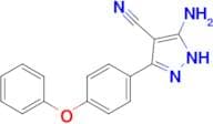 5-Amino-3-(4-phenoxyphenyl)-1H-pyrazole-4-carbonitrile