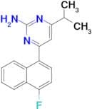 4-(4-Fluoronaphthalen-1-yl)-6-isopropylpyrimidin-2-amine