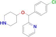 2-((4-Chlorophenyl)(piperidin-4-yloxy)methyl)pyridine