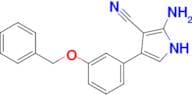 2-Amino-4-(3-(benzyloxy)phenyl)-1H-pyrrole-3-carbonitrile