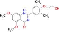 2-(4-(2-Hydroxyethoxy)-3,5-dimethylphenyl)-5,7-dimethoxyquinazolin-4(3H)-one