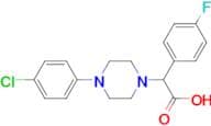 2-[4-(4-Chlorophenyl)piperazin-1-yl]-2-(4-fluorophenyl)acetic acid