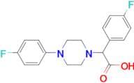 2-(4-Fluorophenyl)-2-[4-(4-fluorophenyl)piperazin-1-yl]acetic acid