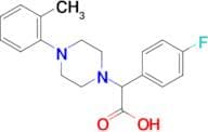 2-(4-Fluorophenyl)-2-[4-(2-methylphenyl)piperazin-1-yl]acetic acid