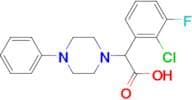 2-(2-Chloro-3-fluorophenyl)-2-(4-phenylpiperazin-1-yl)acetic acid