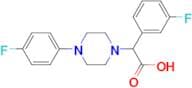 2-(3-Fluorophenyl)-2-[4-(4-fluorophenyl)piperazin-1-yl]acetic acid