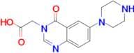 6-PIPERAZIN-1-YL-4(3H)-QUINAZOLINONE-3-ACETIC ACID