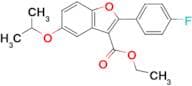 ETHYL 2-(4-FLUOROPHENYL)-5-ISOPROPOXYBENZOFURAN-3-CARBOXYLATE