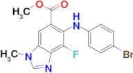 METHYL  5-(4-BROMOPHENYLAMINO)-4-FLUORO- 1-METHYL-1H-BENZO[D]IMIDAZOLE-6-CARBOXYLATE