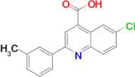 6-chloro-2-(3-methylphenyl)quinoline-4-carboxylic acid