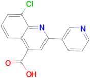 8-chloro-2-pyridin-3-ylquinoline-4-carboxylic acid